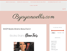 Tablet Screenshot of byayanaellis.com